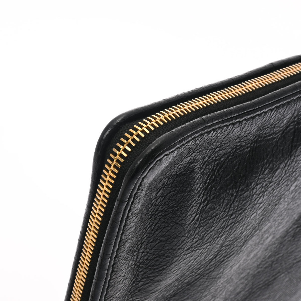 BALENCIAGA Calfskin Clutch Bag Black - Picture 9 of 11